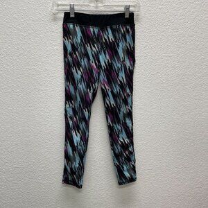 Puma Girls Leggings Pants Youth Size XL 16 Multi Color Animal Print Neon Yoga